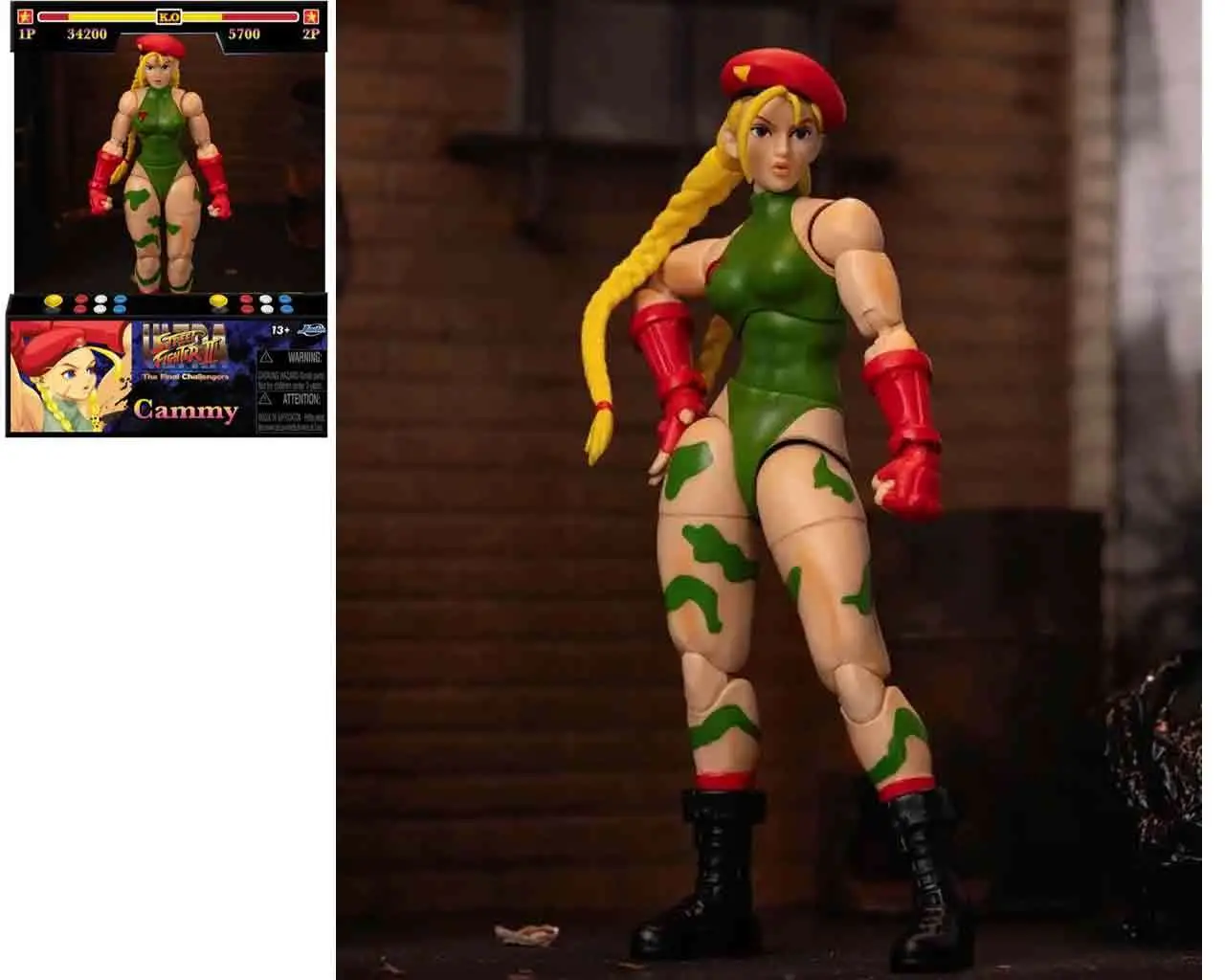 Figurine streetfighter 2 cammy 1/12 deluxe action